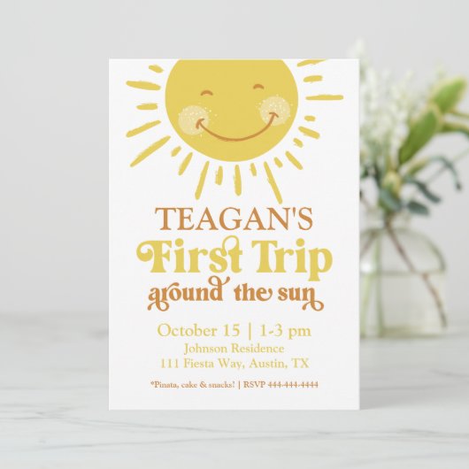 Kute first reis om de eerste zondag kaart (Staand voorkant)