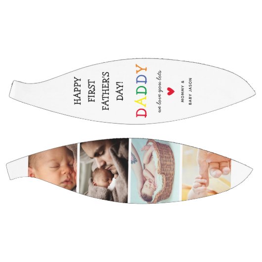 Kute First Vaderdag | Papa Foto Collage Basketbal (Panelen)