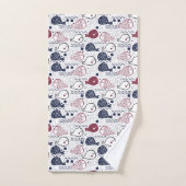 Kute Fish Pattern-handdoekset Bad Handdoek (Handdoek)