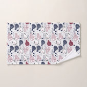 Kute Fish Pattern-handdoekset Bad Handdoek (Handdoek)