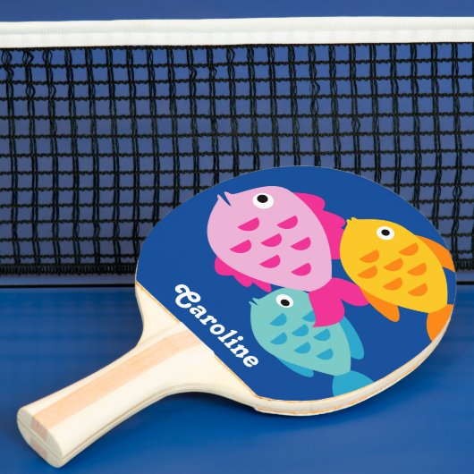 Kute fish ping pong paddle for table tennis tafeltennisbatje (Insitu)