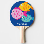 Kute fish ping pong paddle for table tennis tafeltennisbatje (Voorkant)