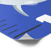 Kute fish zee creats cartoon growth chart poster (Hoek)