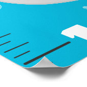 Kute fish zee creats cartoon growth chart poster (Hoek)