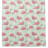 Kute Flamingo patroon douchegordijn (Voorkant)