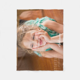 Kute fleece Blanket met foto