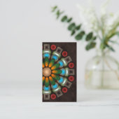 Kute Floral Abstract Vector Art Visitekaartje (Staand voorkant)