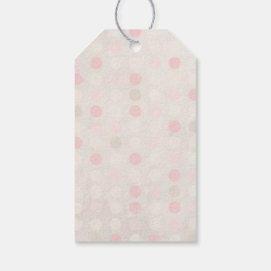 Kute Floral Heart met Tropische Bloemen Dag Cadeaulabel (Achterkant)