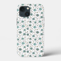 Kute Floral Pattern Hoesje-Mate Tough Apple iPhone