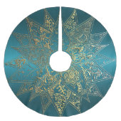 Kute flower henna hand getrokken design kerstboom rok (Voorkant)