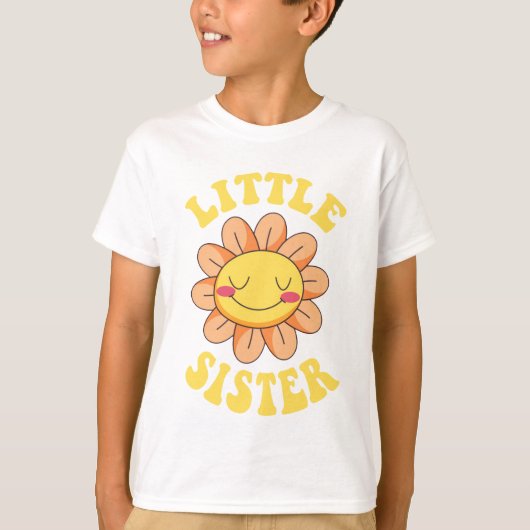 Kute Flower Little Sister T-shirt (Voorkant)