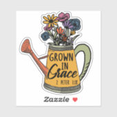 Kute Flowers Christelijke Bijbel Verse Grace Sticker (Vel)