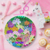 Kute Flowers en bugs Papieren Bordje (Feest)