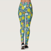 Kute Flowers en Leaves Fun Colorful Pickleball Leggings (Achterkant)