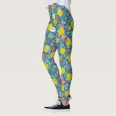 Kute Flowers en Leaves Fun Colorful Pickleball Leggings (Links)