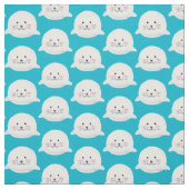 Kute fluffy baby-zegel stof (Swatch)