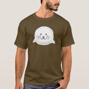 Kute fluffy baby-zegel t-shirt