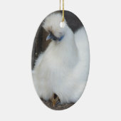 Kute fluffy White Chicken and Chick ornament (Rechts)