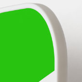 Kute fluitende groene witte poolstrip strepen teks pickleball paddle (Links Detail)