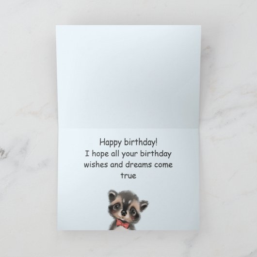 Kute Forest Animals Kaart (Binnen)