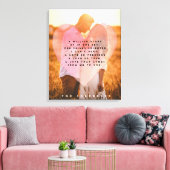 Kute foto hartbekleding en kort gedicht canvas afdruk (Insitu (Woonkamer))