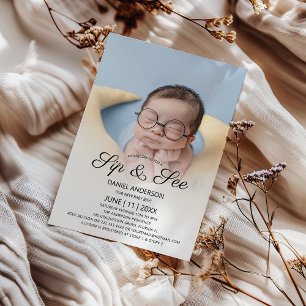 Kute foto Sip en See Party Kaart