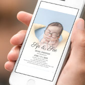 Kute foto Sip en See Party Kaart