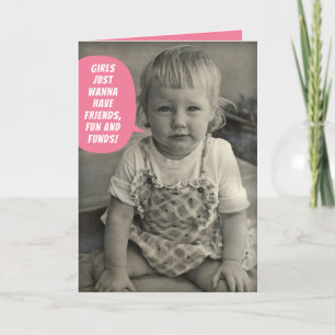 Kute  fotomeisjes willen gewoon vrienden hebben kaart