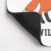 Kute fox aangepaste naam terug naar school muismat (Hoek)