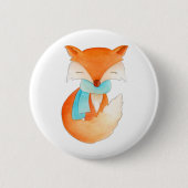 Kute fox-inpakknop ronde button 5,7 cm (Voorkant)