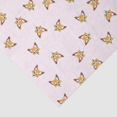 Kute Foxes-weefselpapier Tissuepapier (Detail)