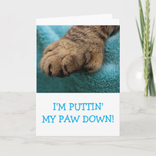 Kute "from the Cat" Aangepaste verjaardag Kaart