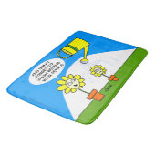 Kute Funny Flower & Sprinking Can Cartoon Kinder Badmat (Gekanteld)