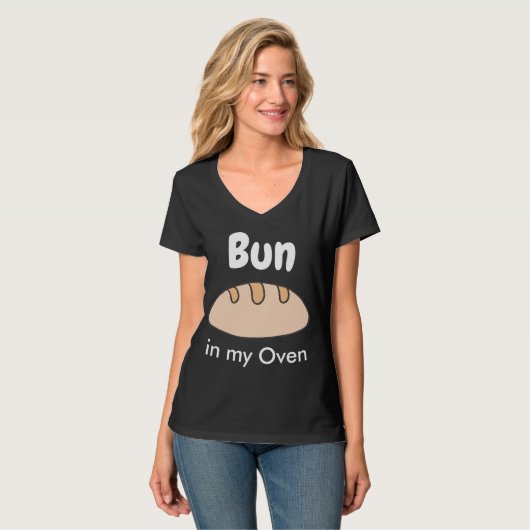 Kute & Funny Pap in My Oven Black T-shirt (Voorkant volledig)
