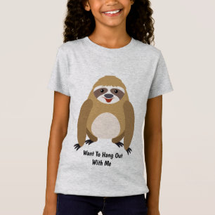 Kute geanimeerde sleuf t-shirt