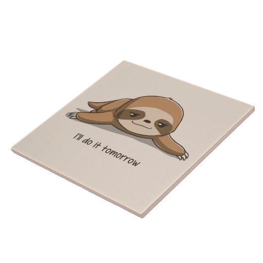 Kute geanimeerde sleuf tegeltje (Zijkant)