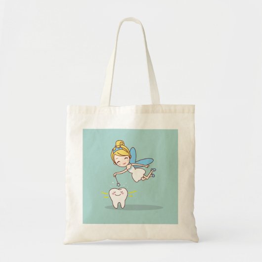 Kute geanimeerde tandenfee tote bag (Voorkant)