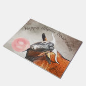 Kute geit met welkomstvlees van Bubblegum, JOUW TE Deurmat (Schuin)