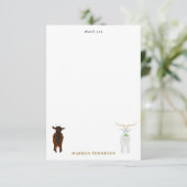 Kute geiten bedankkaart (Staand voorkant)