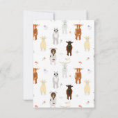 Kute geiten bedankkaart (Achterkant)