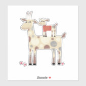 Kute geiten en Kind Sticker (Vel)