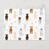 Kute geiten feestdagenkaart (Voorkant)