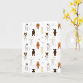 Kute geiten kaart (Gele Bloem)