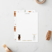 Kute geiten notitiekaartje (Voorkant / Achterkant in situ)