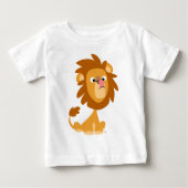 Kute Gekke Cartoon Lion! Baby T-Shirt (Voorkant)