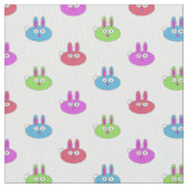 Kute gekleurde Bunnies Stof (Close Up)