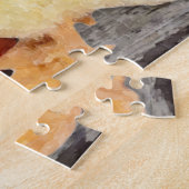 Kute gele paasnestWaterverf Legpuzzel (Zijkant)