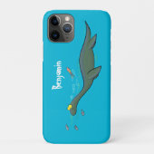 Kute, gelukkig zee monsterplesiosaur cartoon Case-Mate iPhone case (Achterkant)