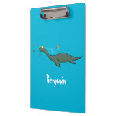 Kute, gelukkig zee monsterplesiosaur cartoon klembord (Links)