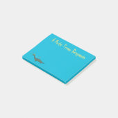 Kute, gelukkig zee monsterplesiosaur cartoon post-it® notes (Schuin)